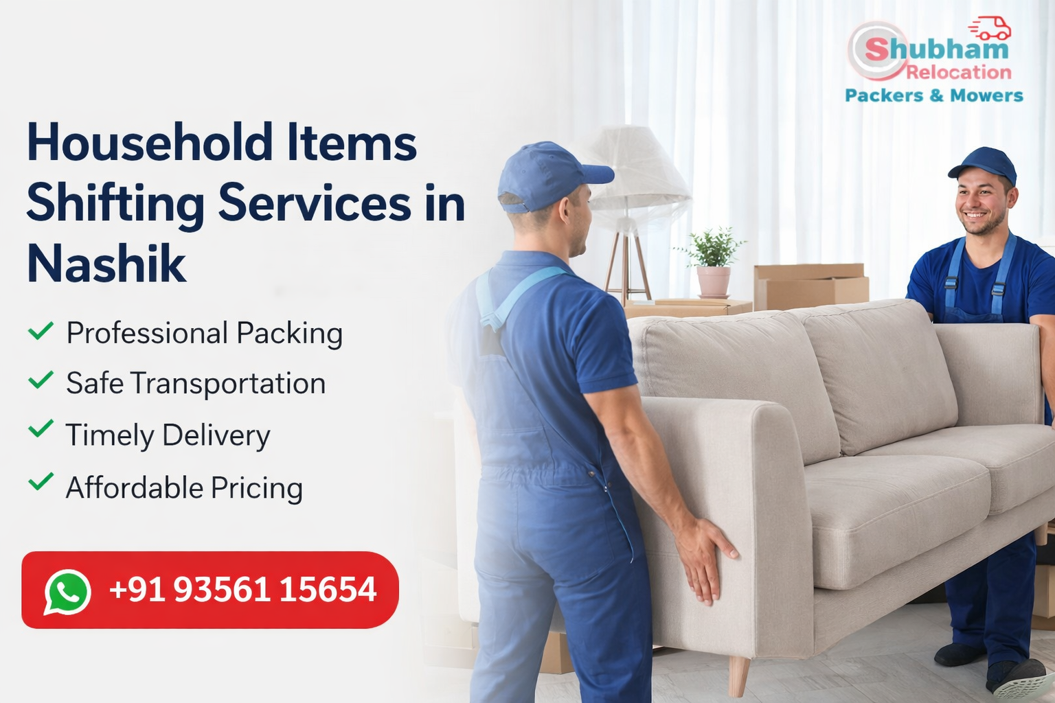 Household Items Shifting Services in Nashik